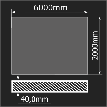 Лист горячекатаный 40*2000*6000 ст.3сп ММК ГОСТ 14637-89