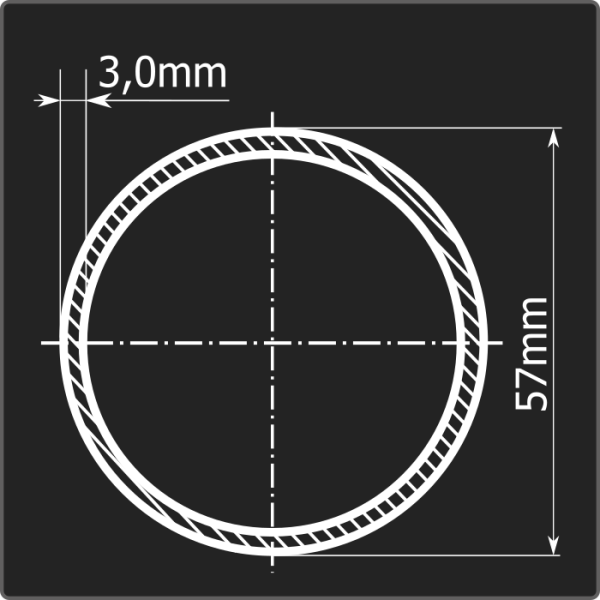 Труба электросварная 57*3,0 ст.3сп Феррум 12м ГОСТ 10705-80